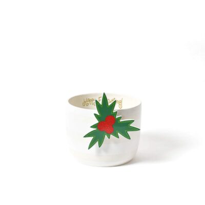 White Stripe Happy Everything Mini Bowl