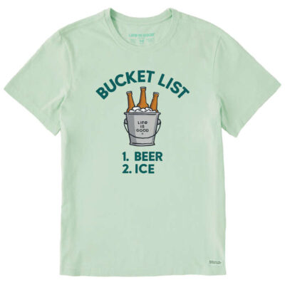 Men's Life Is Good Bucket List Green