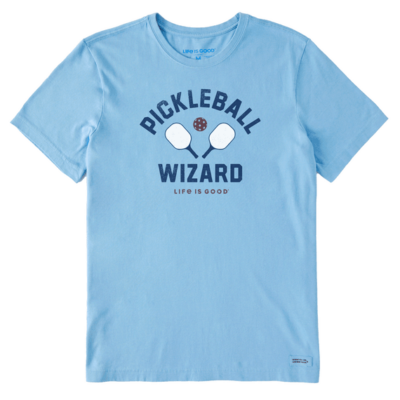 Pickleball Wizard Men's Blue Life Is Good