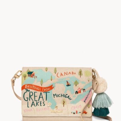 Great Lakes Embroidered Convertible Crossbody