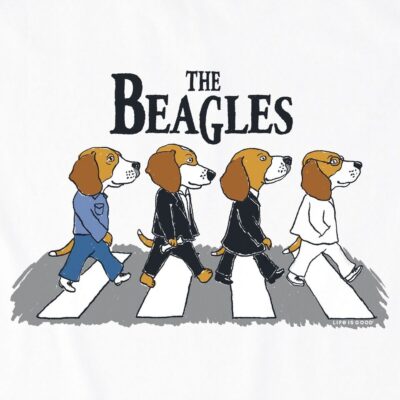 Men's The Beagles White Life Is Good