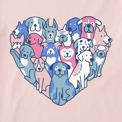 Woman's Heart of Dogs Hooded Life is good