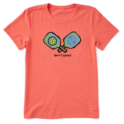 Women's Life is Good Pickleball Tee