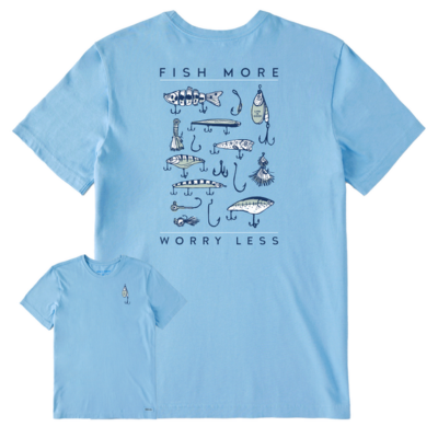 Mens' Life is Good Fish More Tee