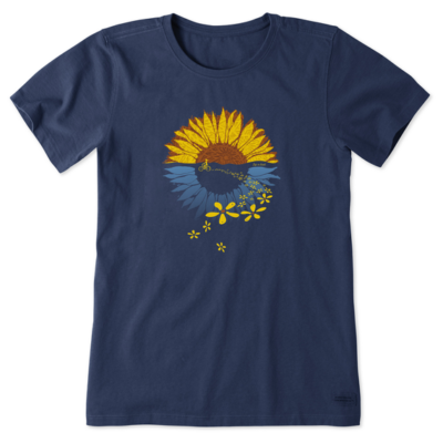 Women's Life is Good Sunflower Tee