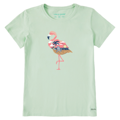 Life is Good Women's Beachy Flamingo