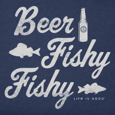 Life is Good Men's Beer Fishy Fishy