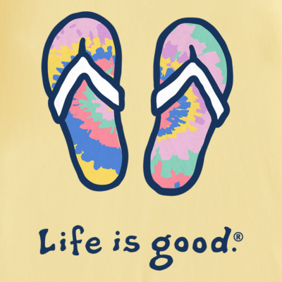 Women's Life is Good Flip Flops