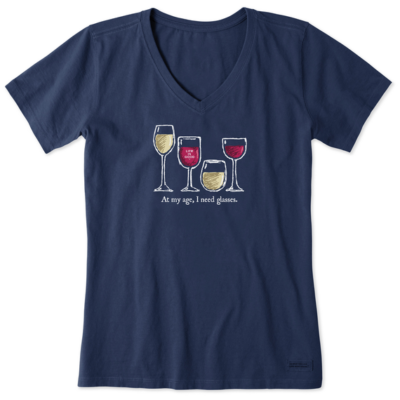 Women's Life is Good Wine Glasses