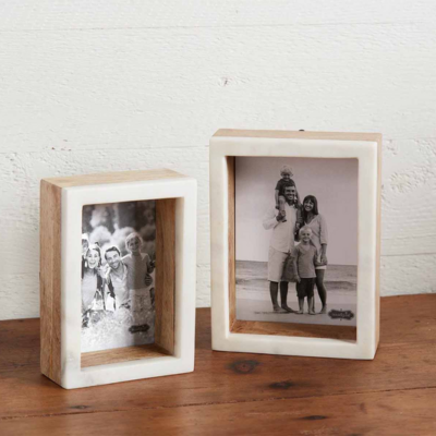 Wood Marble Shadow Frame