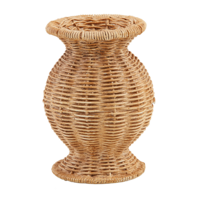 Resin Basket Weave Vase