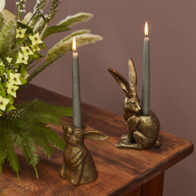 Halcyon Hare Candle Holder