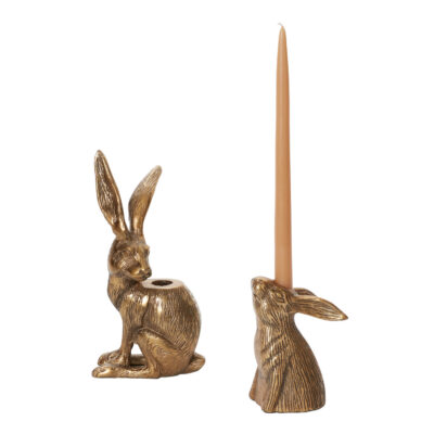 Halcyon Hare Candle Holder