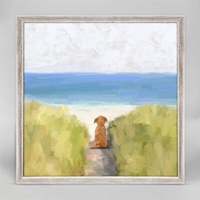 Quiet Day at the Beach Mini Framed Canvas