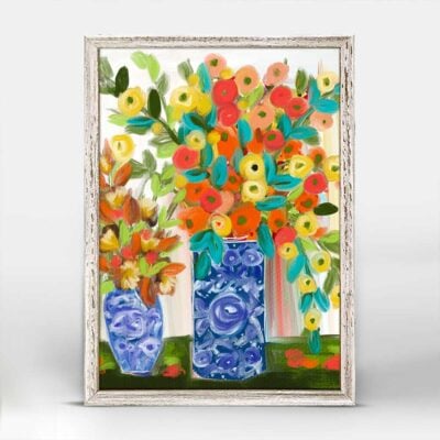 In the Moment Floral Mini Framed Canvas