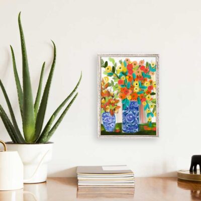 In the Moment Floral Mini Framed Canvas