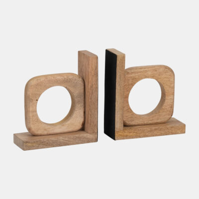 Set of Wooden Bookends