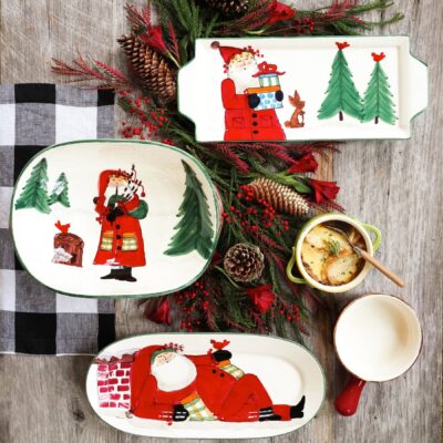 Old St Nick Rectangular Platter