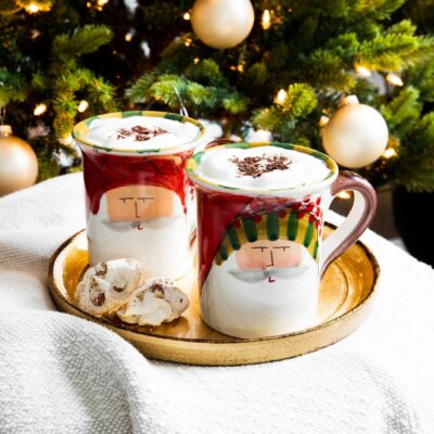 Vietri Old St. Nick Assorted Mugs - Set of 4