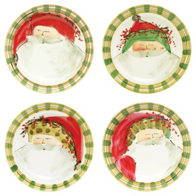 Old St. Nick Christmas Dinner Plate Set