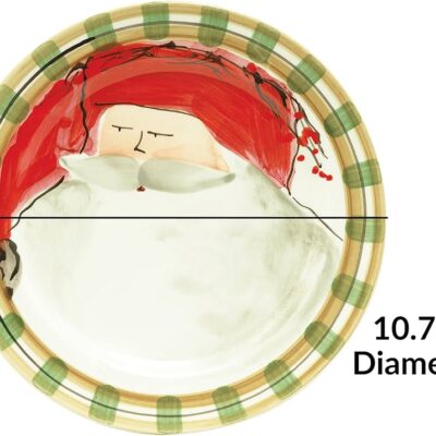 Old St. Nick Christmas Dinner Plate Set