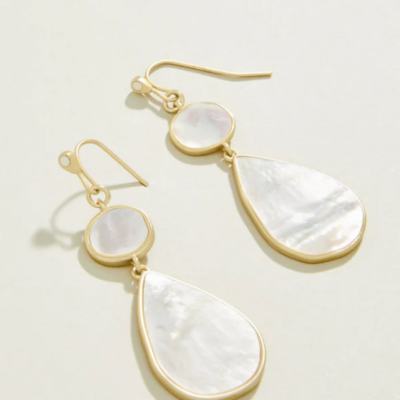Spartina Batina Earrings Mother of Pearl