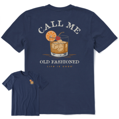 Life is Good Men's Call Me Old Fashioned Crusher Tee