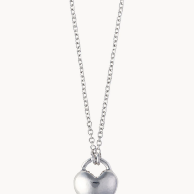 Sea La Vie Love/Heart Silver Necklace