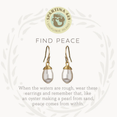 Sea La Vie Find Peace Drop Earrings