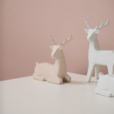 Light-Pink Minimal Deer Figurine 7