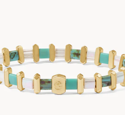 Turquoise Beach Tila Stretch Bracelet