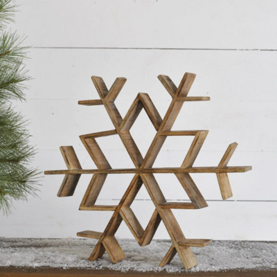 Wood Snowflake 16