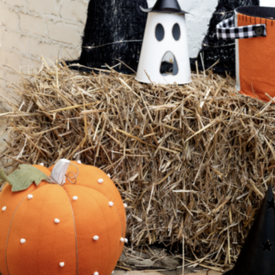 Ghost Halloween Tin Lanterns