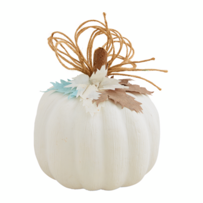 White Pastel Pumpkin Sitter