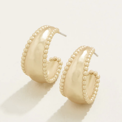 Milly Hoop Earrings Gold Spartina