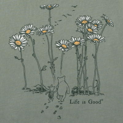 Winnie & Piglet Daisy Stroll Life is Good Tee