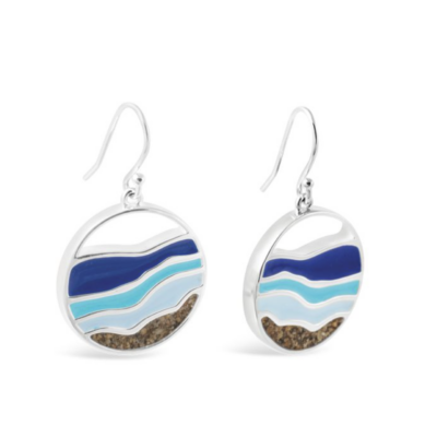 Hues Of Blue Drop Earrings - Pentwater, MI