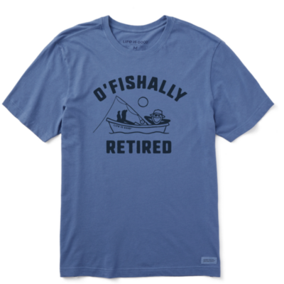 O'Fishally Retired Mens Life Is Good Tee