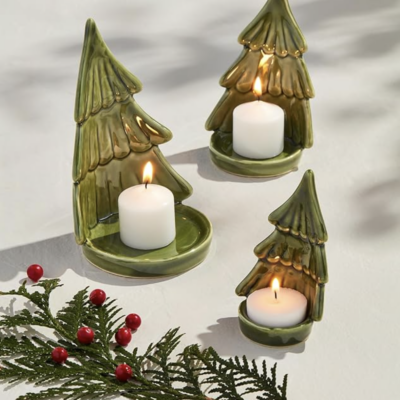 Tree Xmas Votive Holders