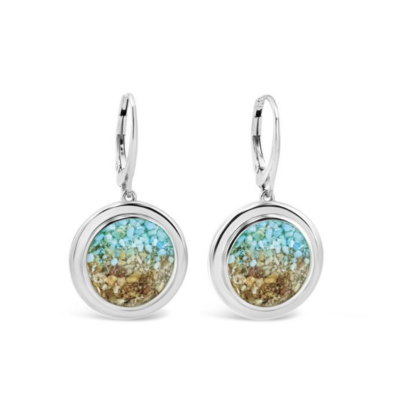 Neptune Earrings Mother of Pearl Turqouise