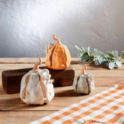 Ceramic Pumpkin Sitter