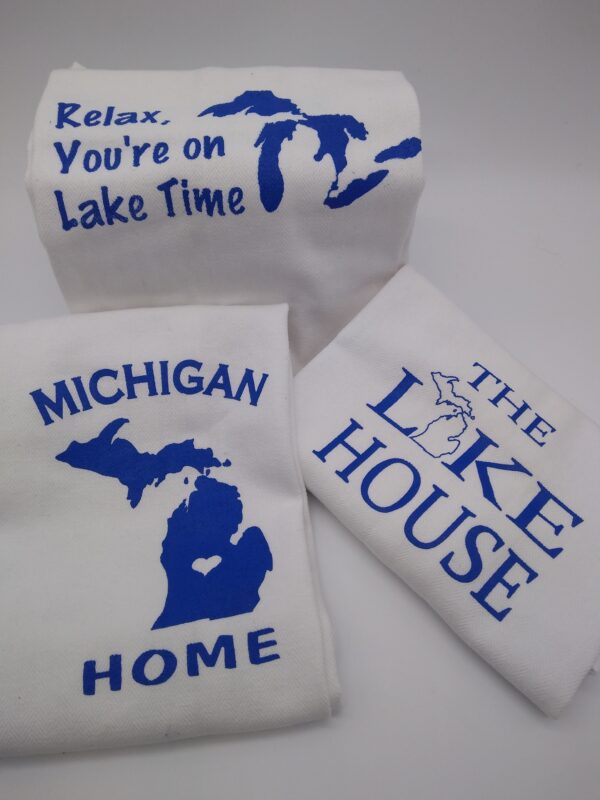 Blue White Michigan Tea Towels scaled