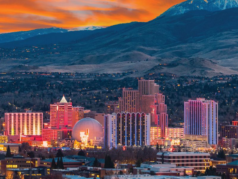 Reno Nevada skyline
