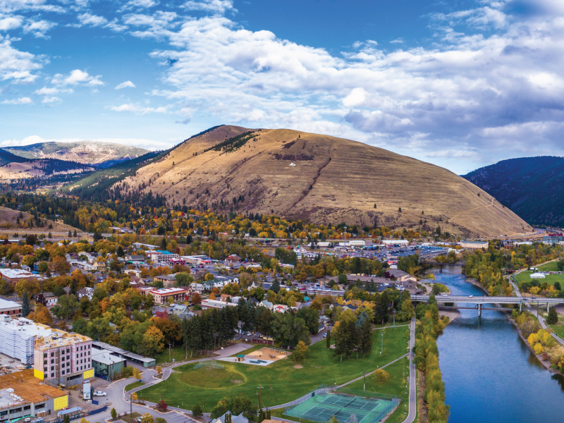 clark fork aerial view