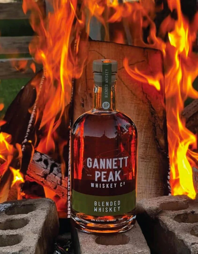 gannett peak on fire place