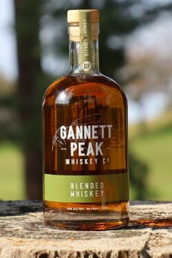 new gannett peak bottle on log img