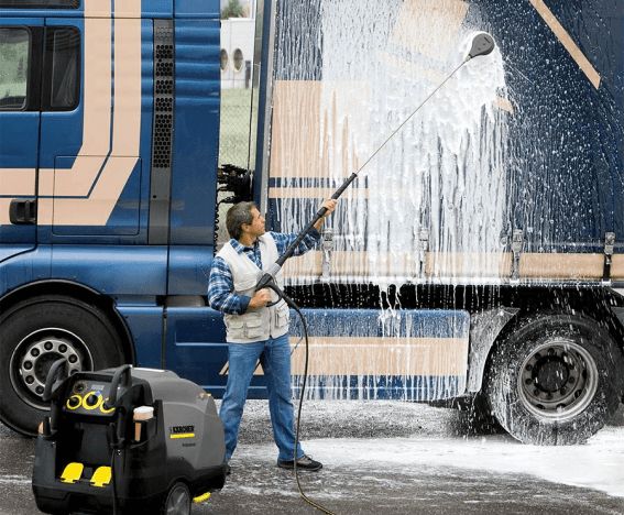 Pressure Washing a Truck